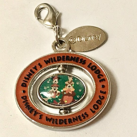 Disney Wilderness Lodge Resort Hotel Charm Zipper Pull Vintage Mickey Humphrey - Picture 1 of 11